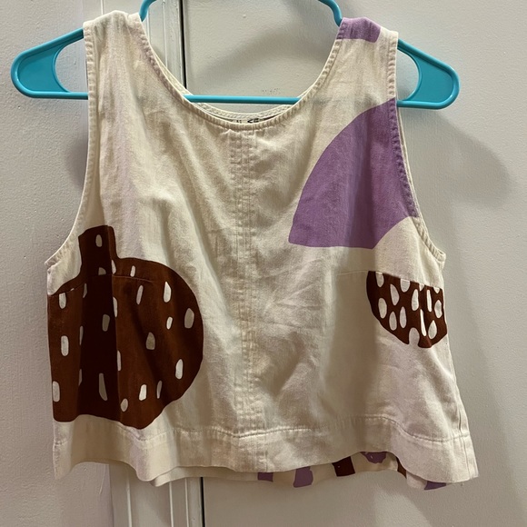 Evegravel Urban Brand Funky Pattern Blobs Tank Top - Picture 1 of 4